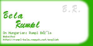 bela rumpl business card